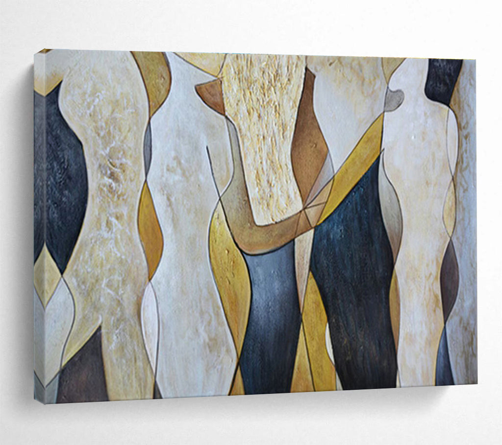 Large-Size Custom Abstract Hand Painting for Urban Rooftop Composting and Vermiculture Facility DLZ3115