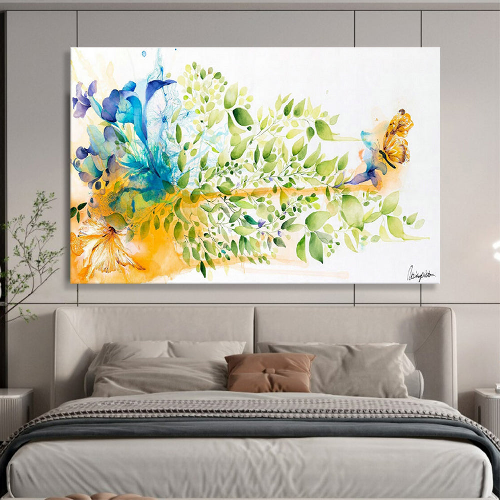 Custom Giant Abstract Hand Painting for Coastal Lighthouse Keeper's Quarters DLZ2921