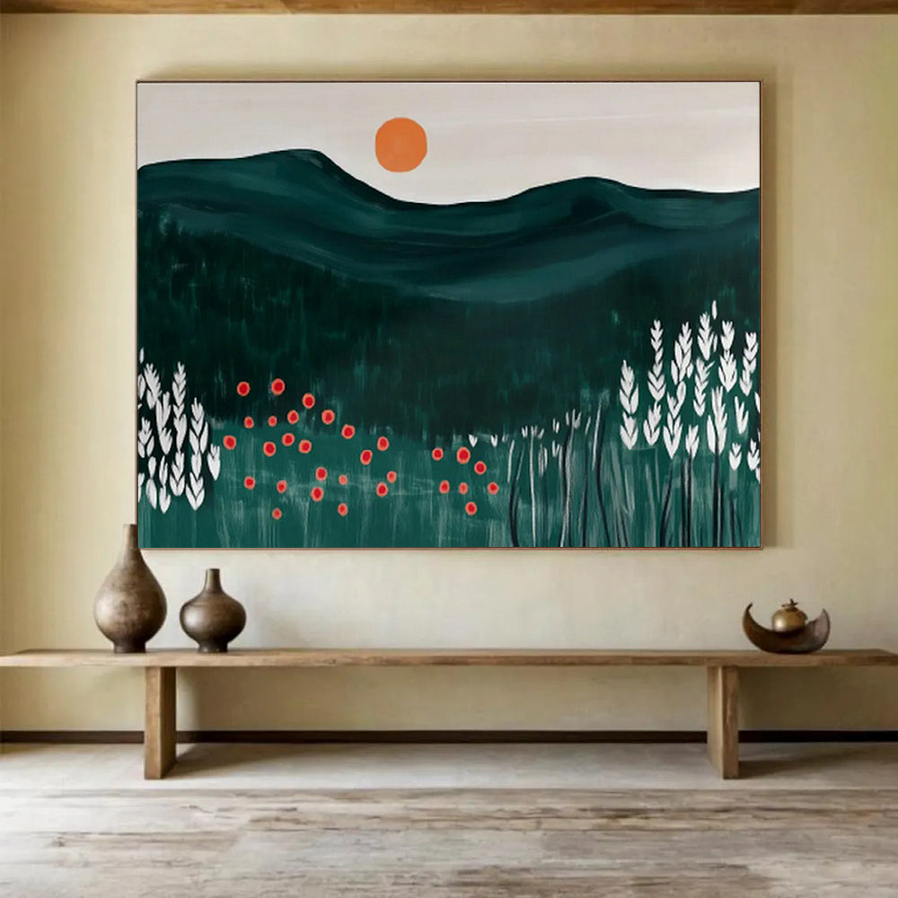 Customizable Underwater Seismic Monitoring Center Abstract Hand Painting DLZ2608
