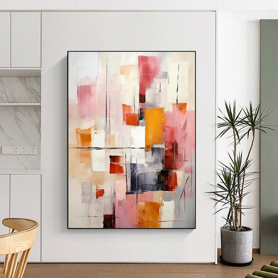 Gigantic Custom Hand-Painted Abstract Art - Historical Splendor for Imperial Palace Museums  DLZ0287