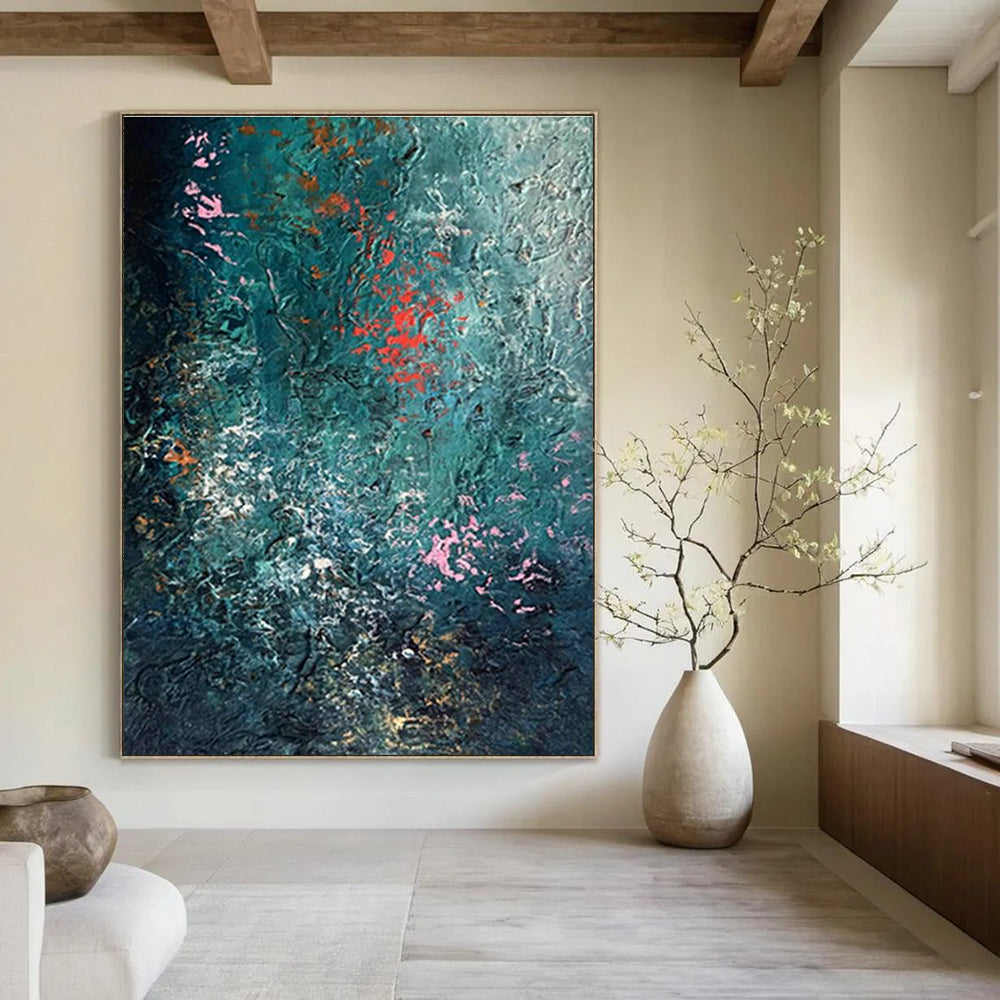Colossal Custom Hand-Painted Abstract Art for E-Sports Arenas  DLZ0001