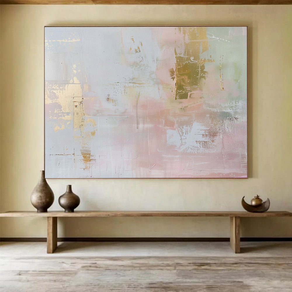 Large Custom Abstract Hand-Painted Art for E-commerce Fulfillment Center Quality Control Area DLZ2882