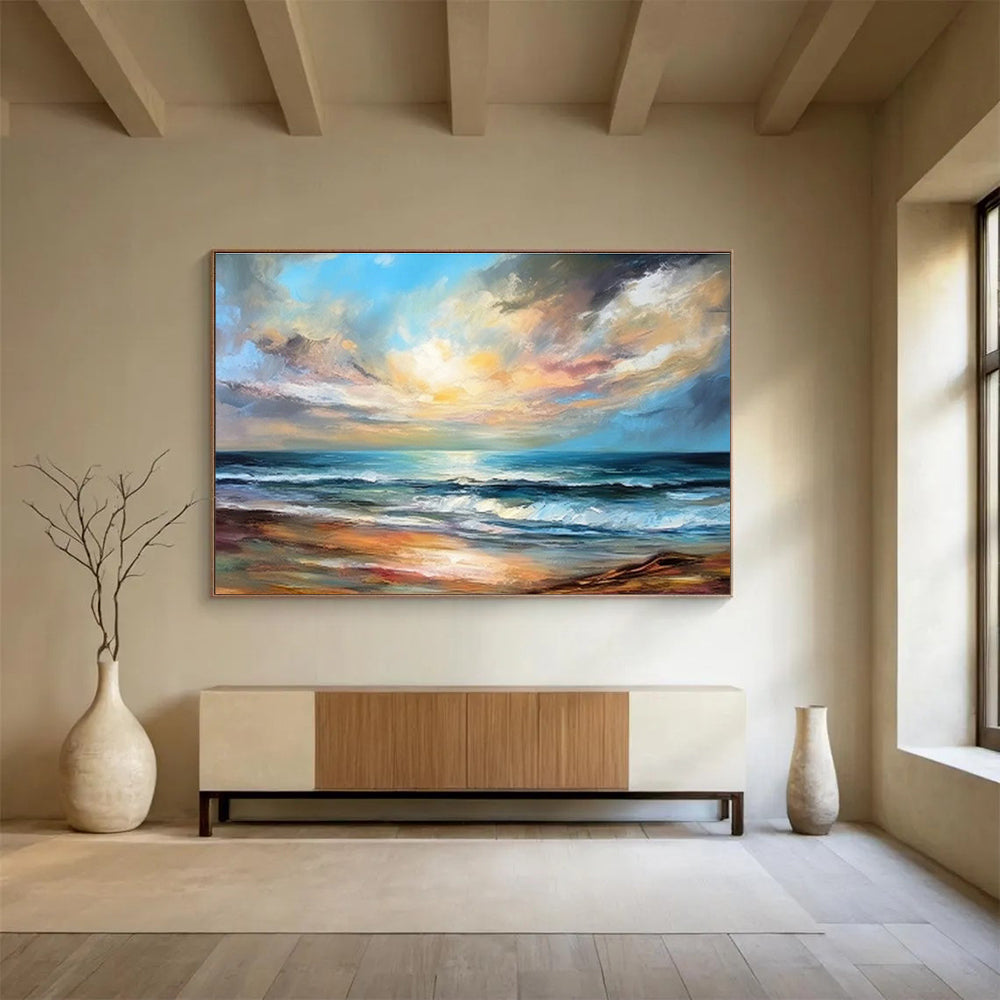 Customizable Underwater Archaeology Site Abstract Hand Painting DLZ2536