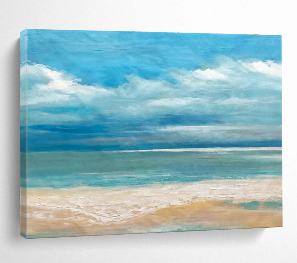 Oversized Custom Abstract Hand Painting for Offshore Wave Energy Converter Deployment Base DLZ3022