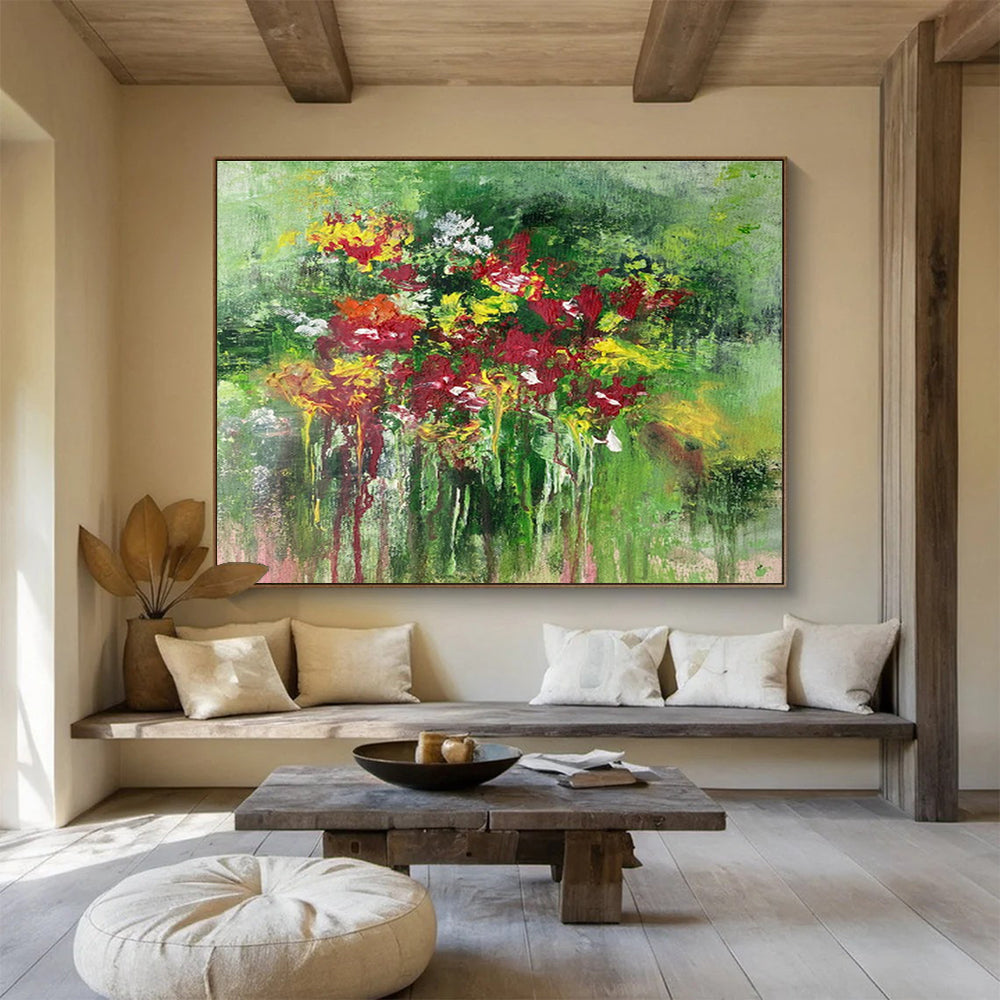 Giant Modern Abstract Art - Commissioned Mixed Media Wall Decor for Hotel Lobbies