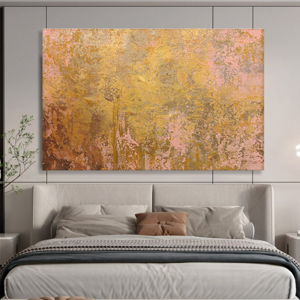 High-Saturation Custom Hand-Painted Color Block Abstract Art for Kids' Spaces and Play Areas