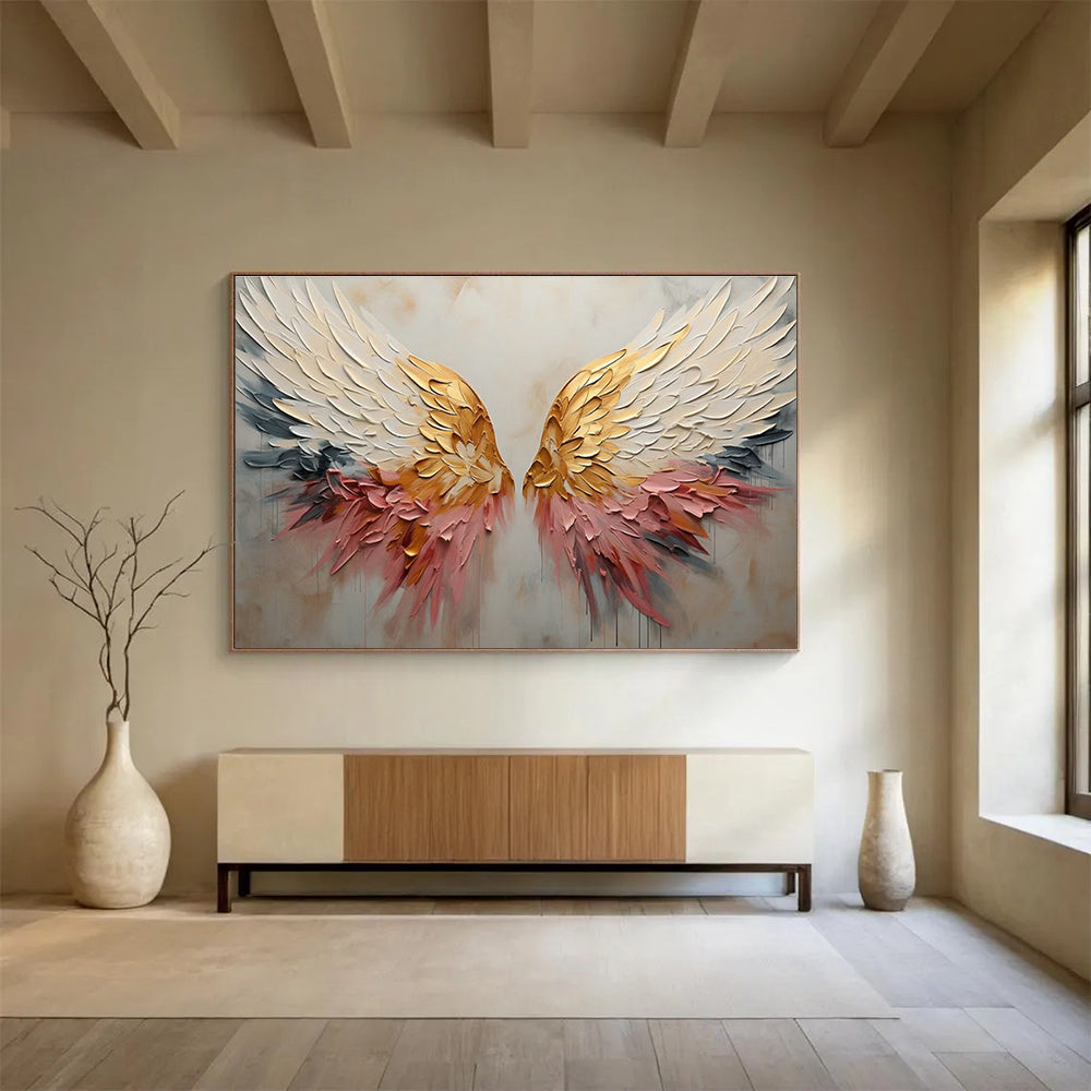 Big Hand-Painted Abstract Art, Australian Aboriginal-inspired for Rustic Interiors DLZ3247