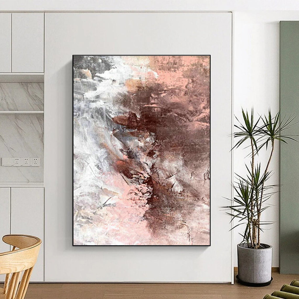 Massive Customizable Hand-Painted Abstract Canvas for Stamp Collecting Exhibitions  DLZ0022
