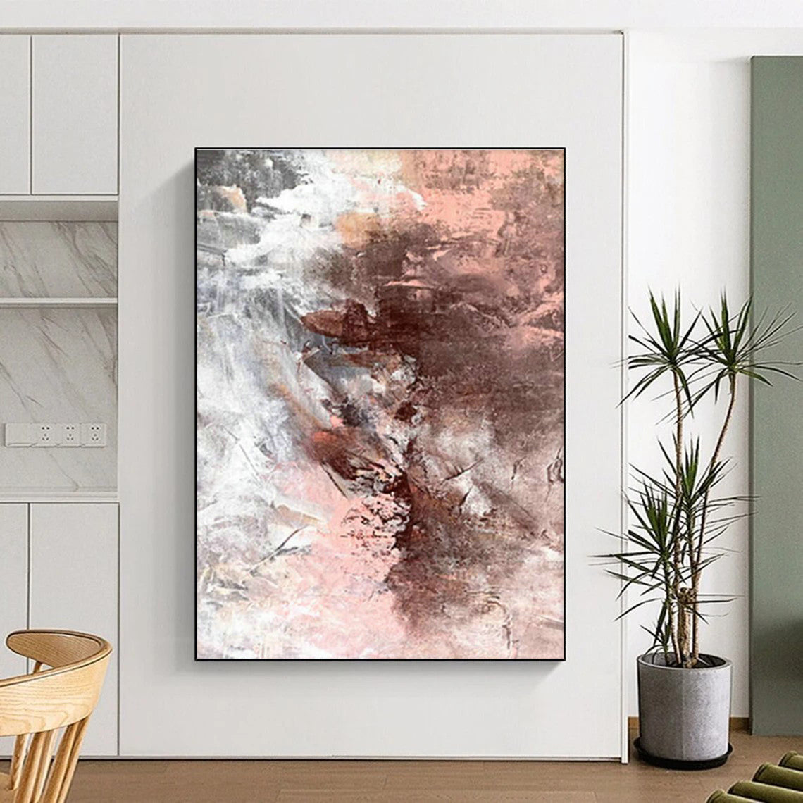 Massive Customizable Hand-Painted Abstract Canvas for Stamp Collecting Exhibitions  DLZ0022