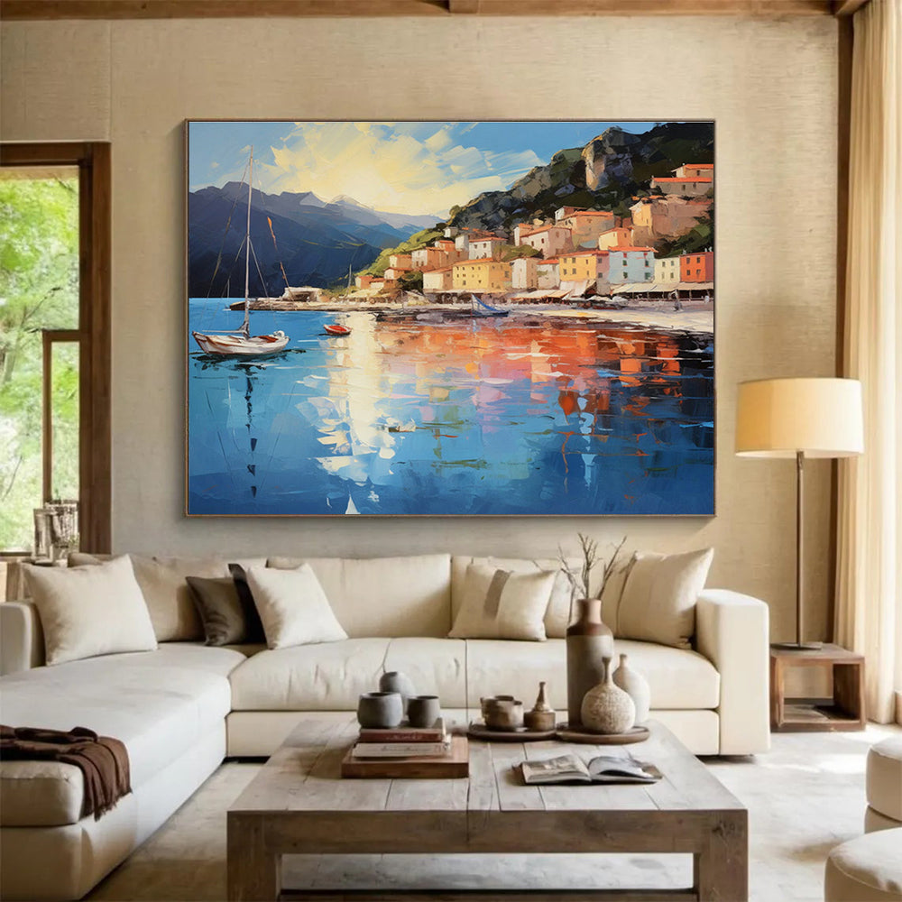 Big Customizable Handmade Abstract Painting for Spa Centers DLZ3261