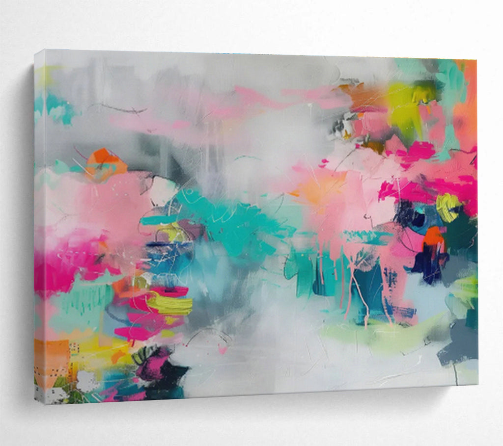 Customized Large Abstract Hand Painting for Mars Habitat Module Fabrication Plant DLZ2859