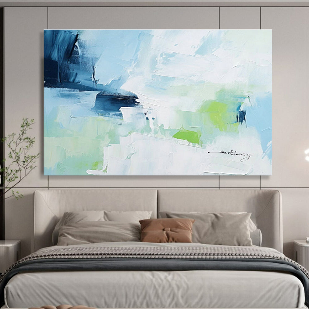 Oversized Custom Abstract Hand Painting for Cafe DLZ2692