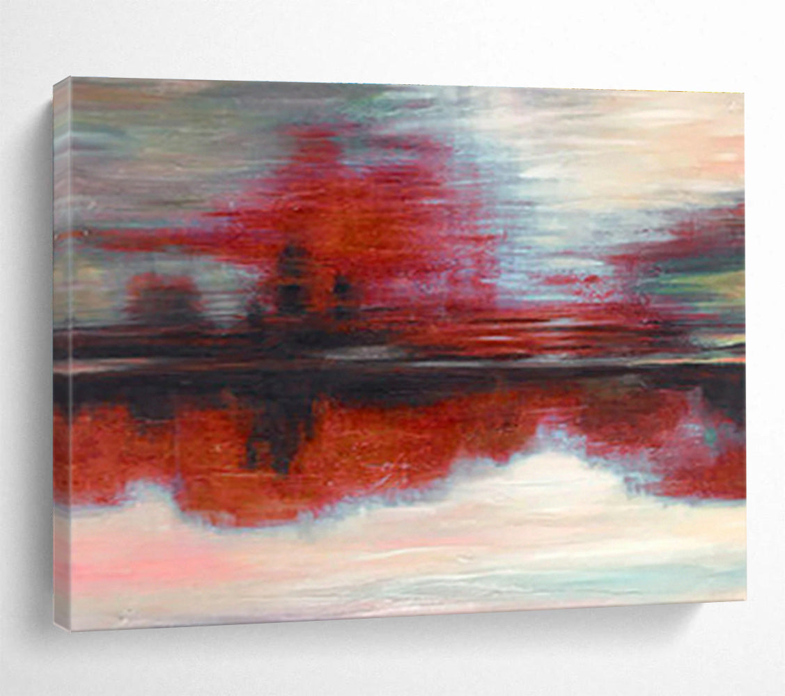 Oversized Custom Hand-Painted Abstract Art for Ambulance Station DLZ2768