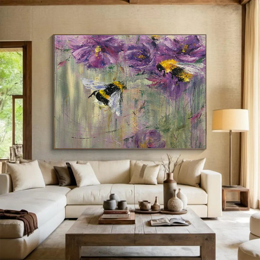 Large-Size Custom Abstract Hand Painting for Urban Rooftop Solar-Powered Ventilation System Facility DLZ3102