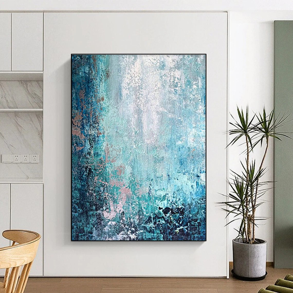 Jumbo Custom Hand-Painted Abstract Wall Art for Urban Art Galleries in Shipping Containers  DLZ0074