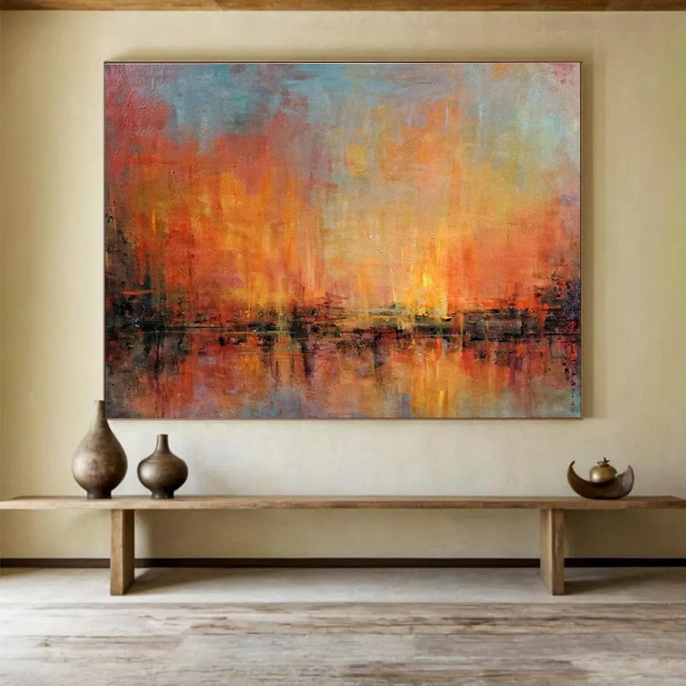 Large-Size Custom Abstract Hand Painting for Optometry Store DLZ2770