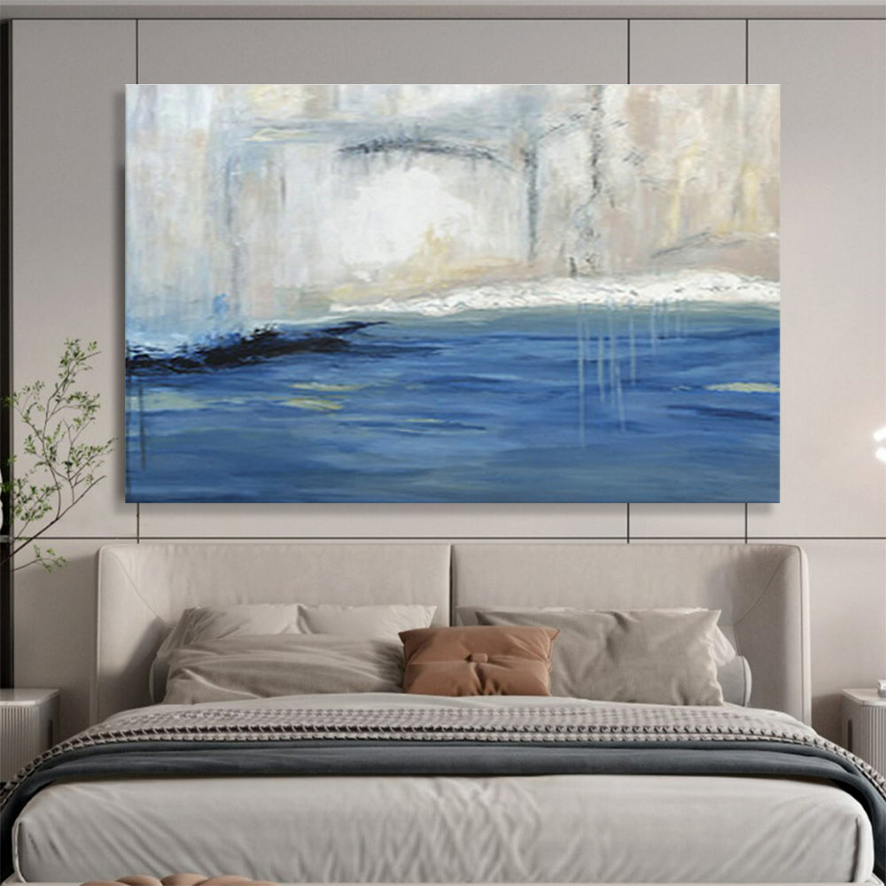 Large-Size Custom Abstract Hand Painting for Hearing Aid Center DLZ2786