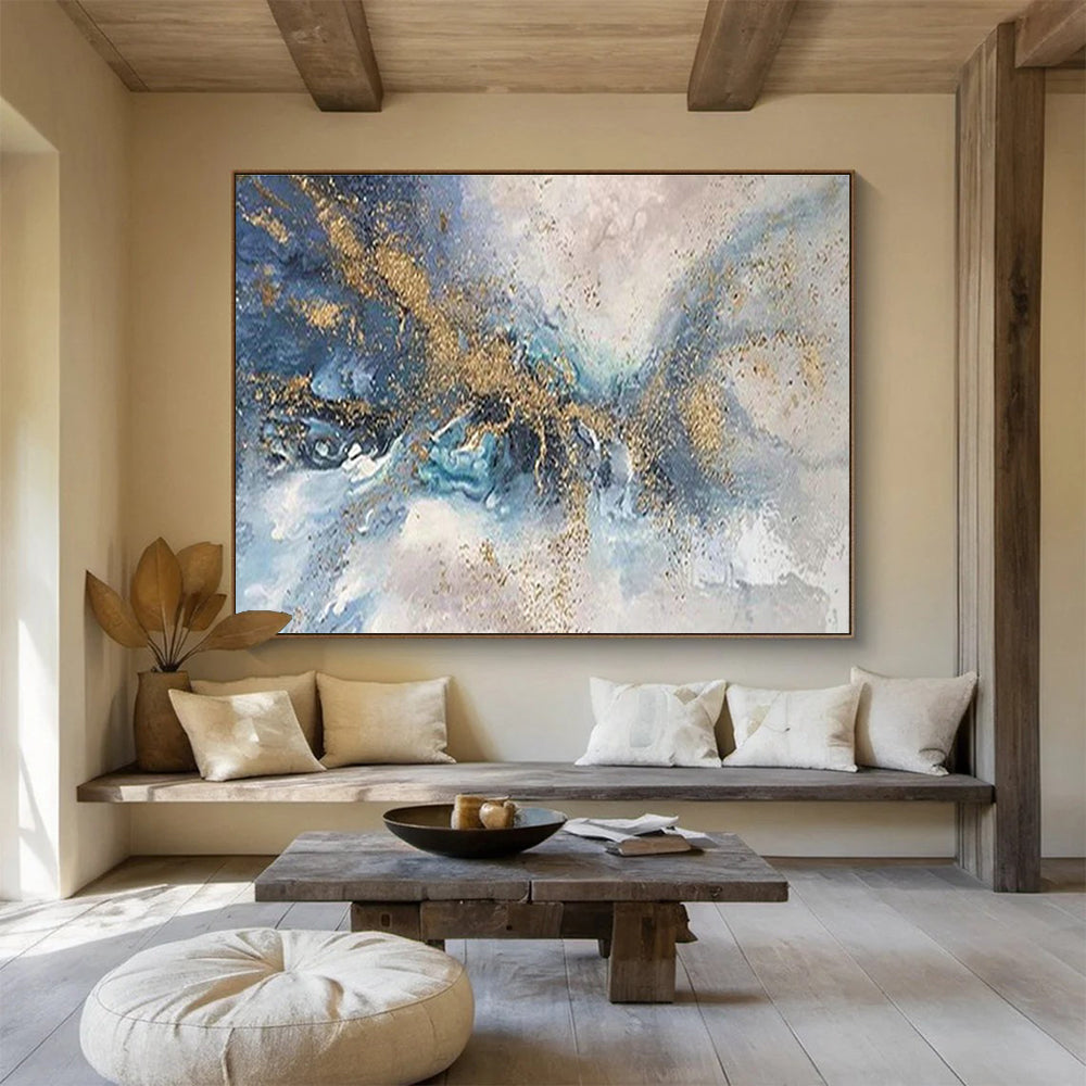 Extra Large Customizable Handmade Abstract Painting for Sunrooms DLZ3277