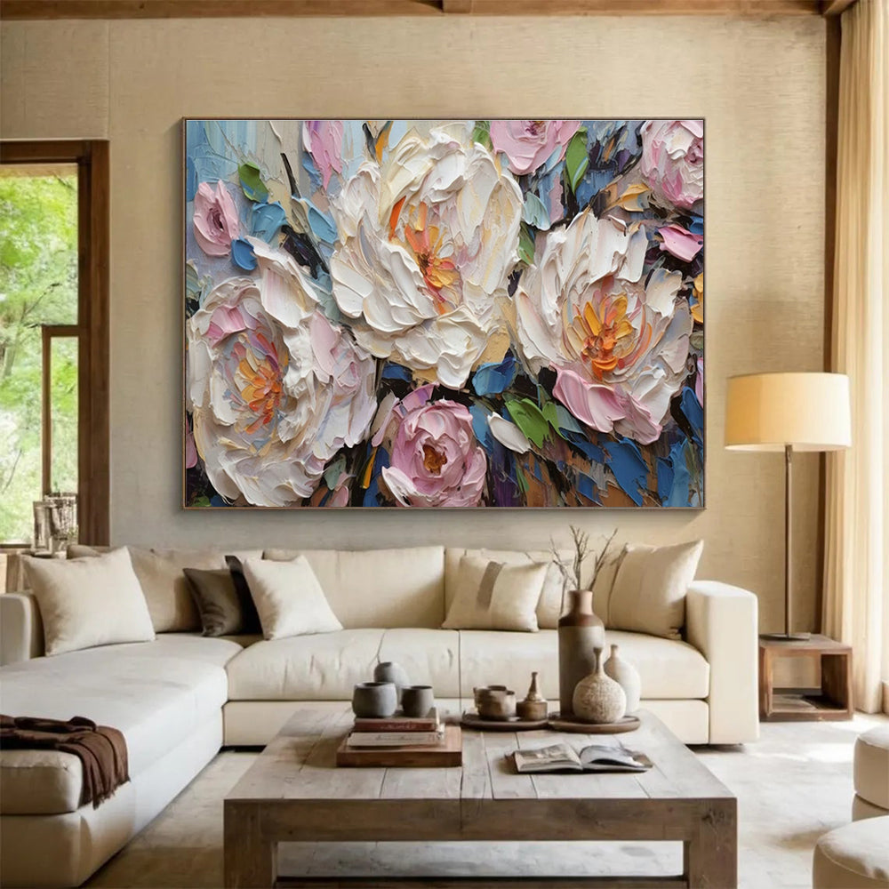 Oversized Customizable Handmade Abstract Wall Art for Basement Rec Rooms DLZ3275