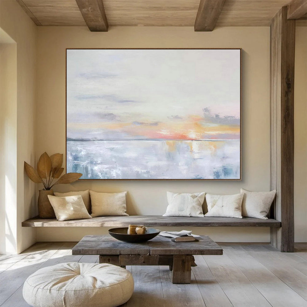 Oversized Custom Hand-Painted Abstract Art for Logistics Warehouse Loading Dock DLZ2804