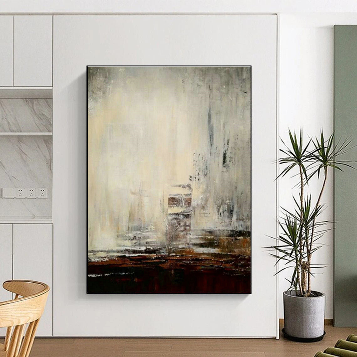 Vast Custom Hand-Painted Abstract Painting - Cinematic Vision for Independent Film Studios  DLZ0315