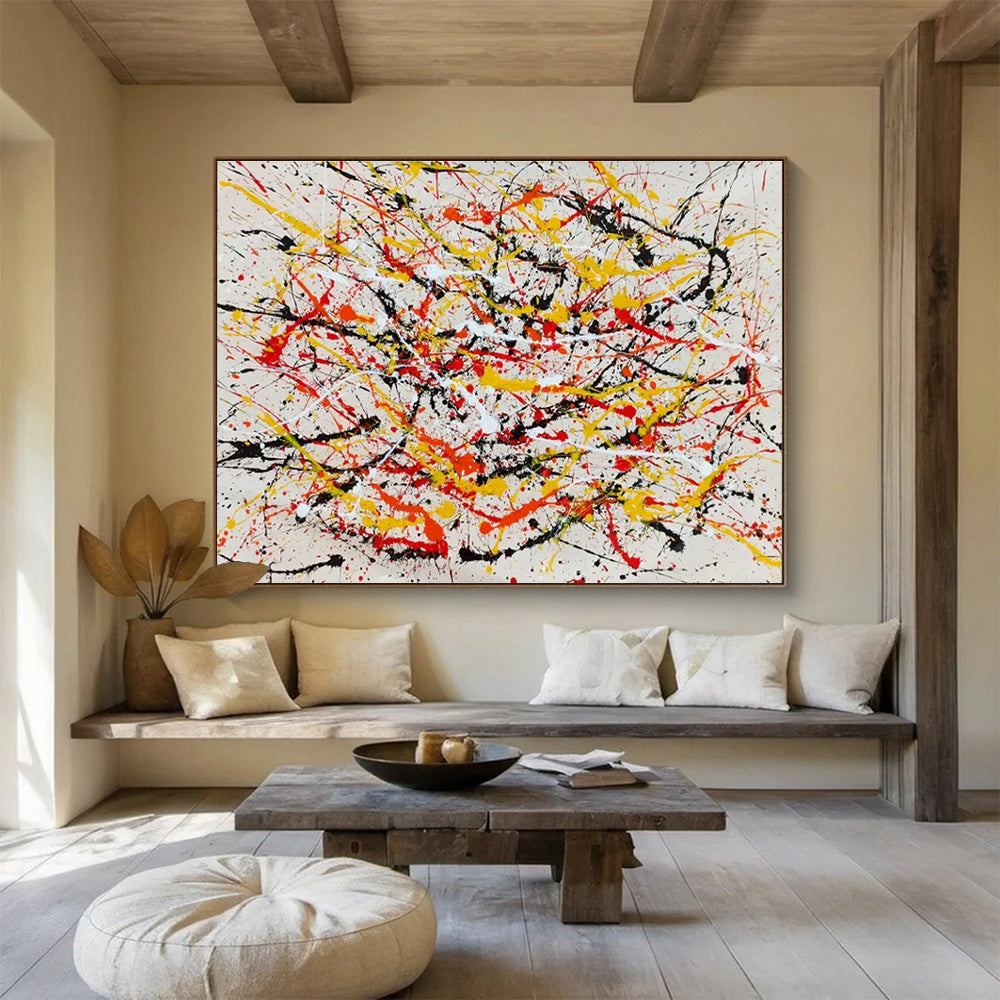 Custom Giant Abstract Hand Painting for Club DLZ2687