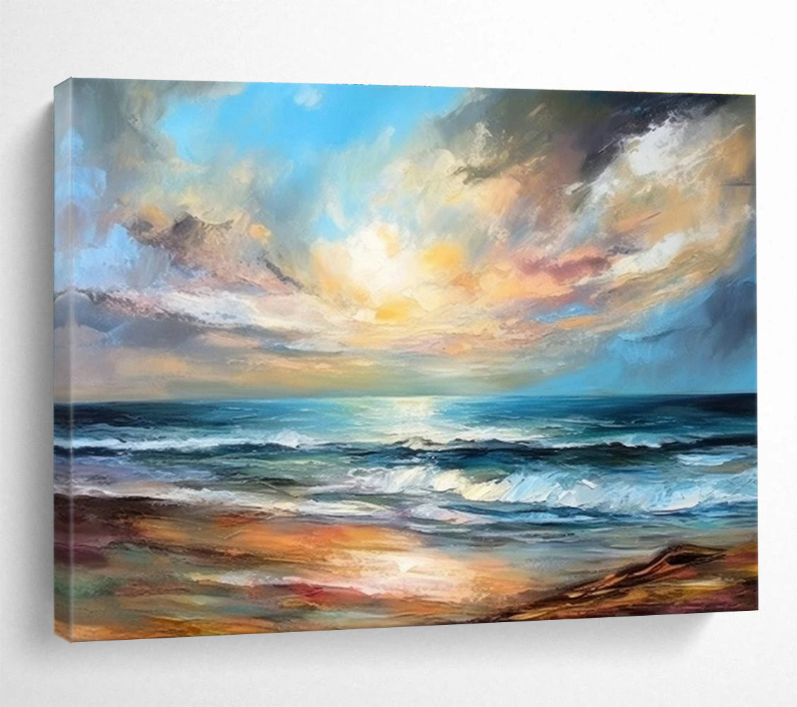 Oversized Custom Abstract Hand Painting for Shooting Range DLZ2722