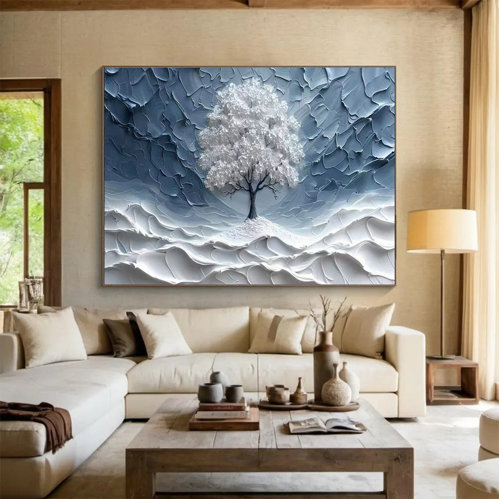Custom Giant Abstract Hand Painting for Vertical Urban Farming Automated Plant Pollination System Development Lab DLZ3213