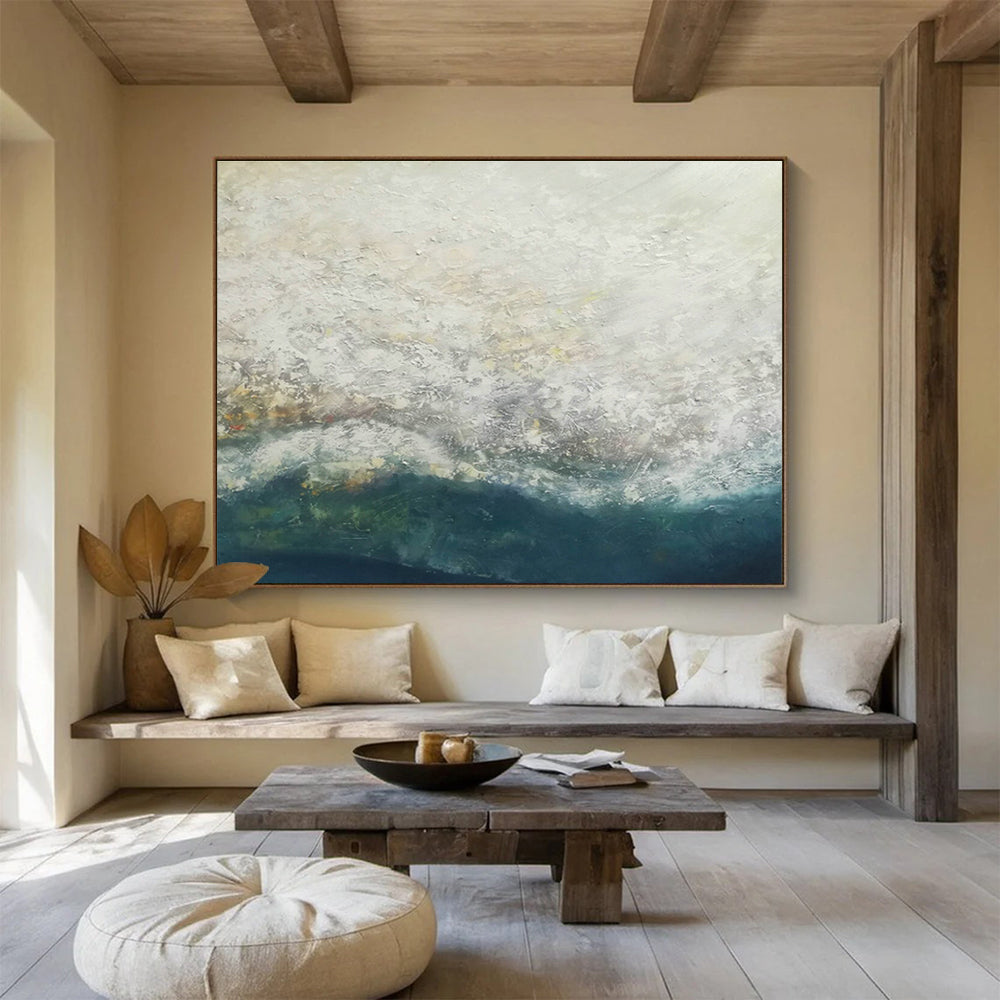 Large-Size Custom Abstract Hand Painting for Exhibition Hall DLZ2682