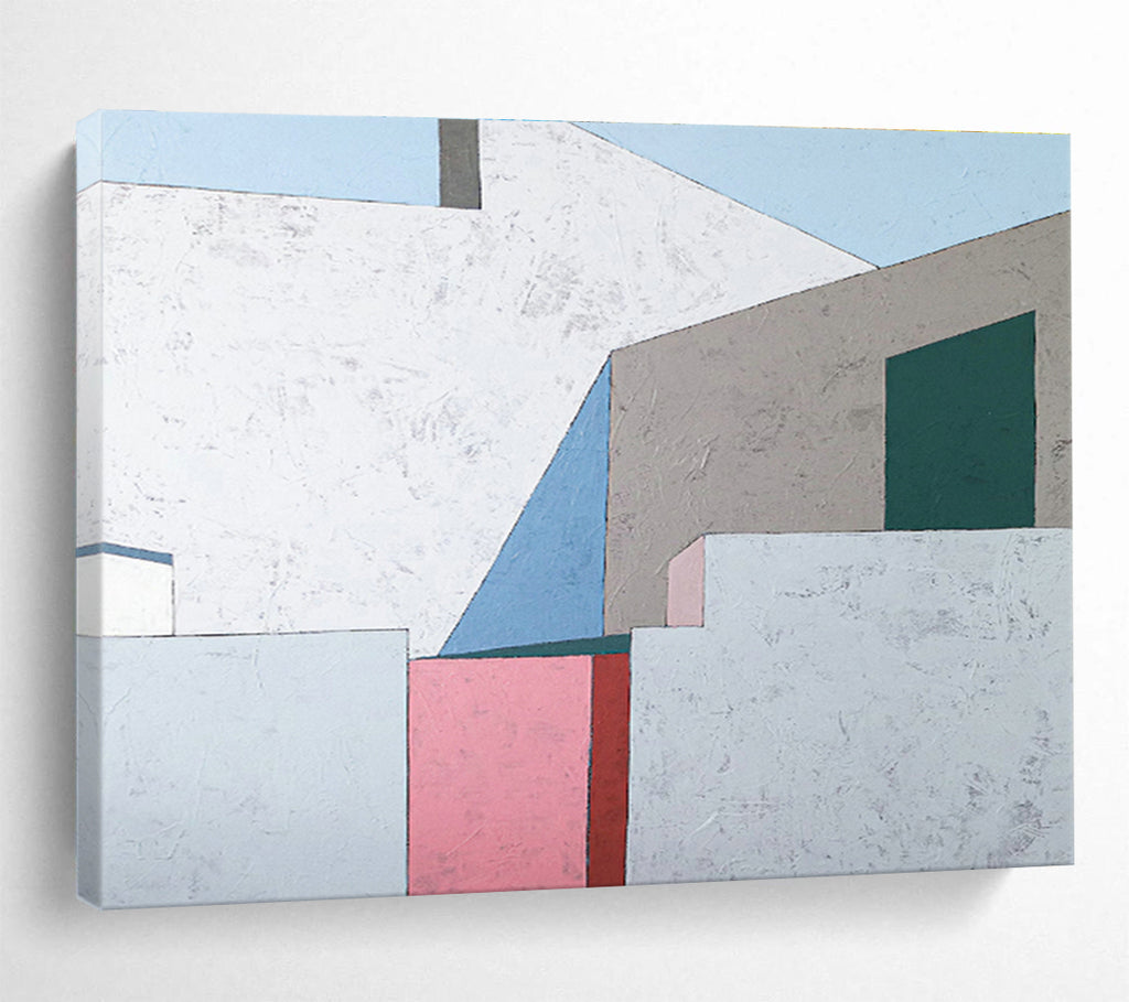 Customized Large-Scale Abstract Hand Painting for Coastal Seagrass Restoration Project Office DLZ2956