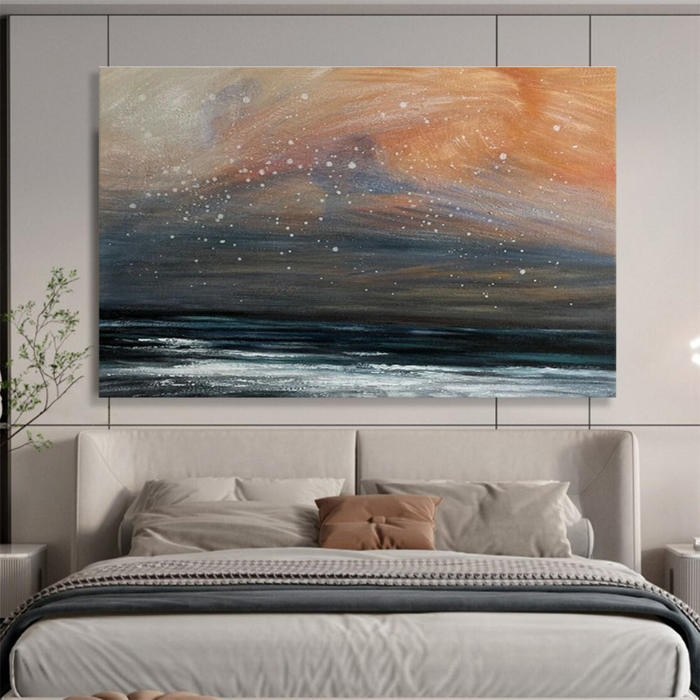 Customizable Airport Terminal Giant Abstract Hand Painting