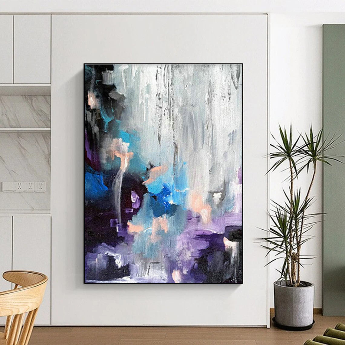 Huge Customizable Handmade Abstract Painting for DIY Craft Workshops  DLZ0069