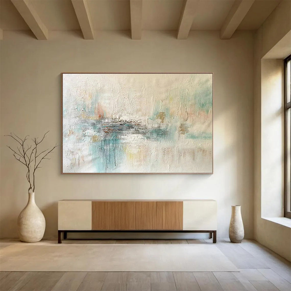 Large-Size Custom Hand-Painted Abstract Painting for Living Room DLZ2674