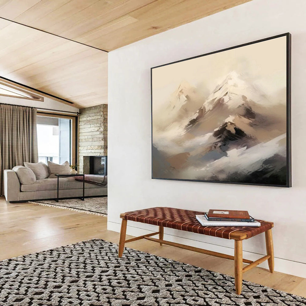 Custom Giant Abstract Hand Painting for Flower Shop DLZ2709