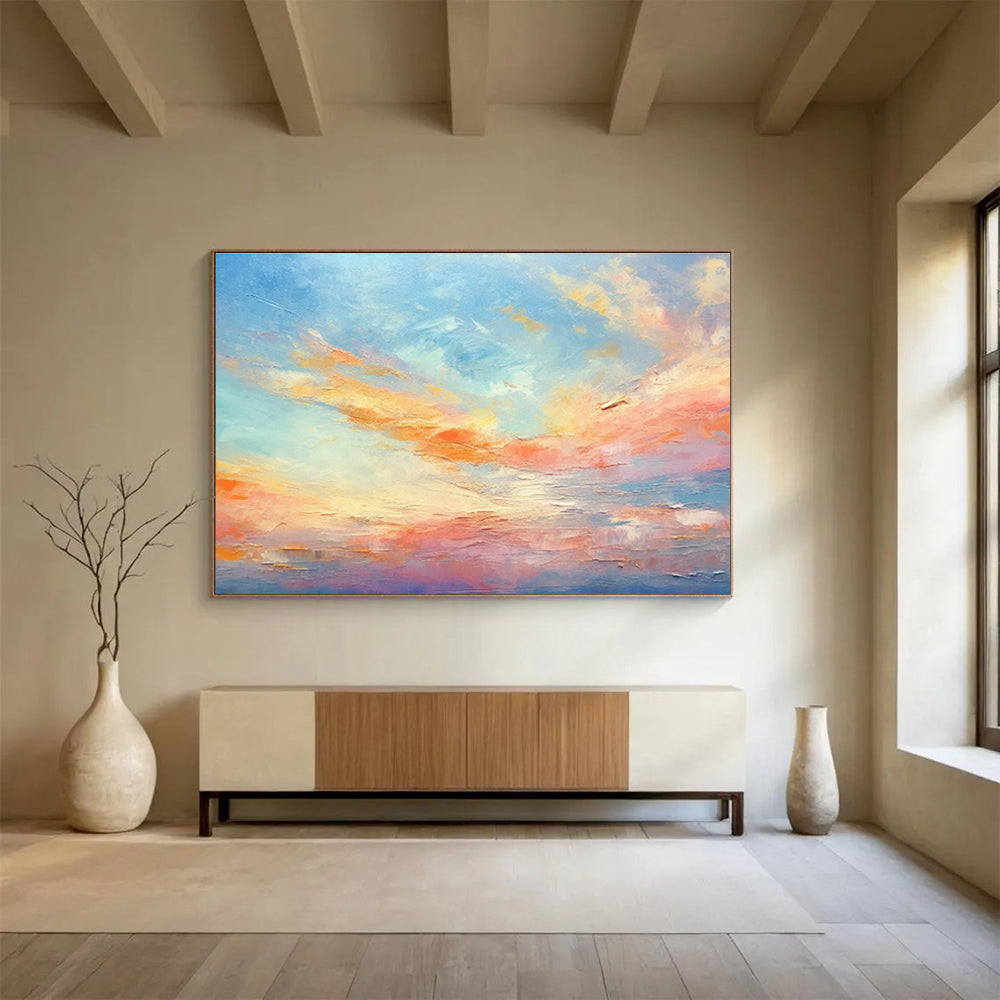 Custom-Made Aquarium Large Abstract Hand Painting