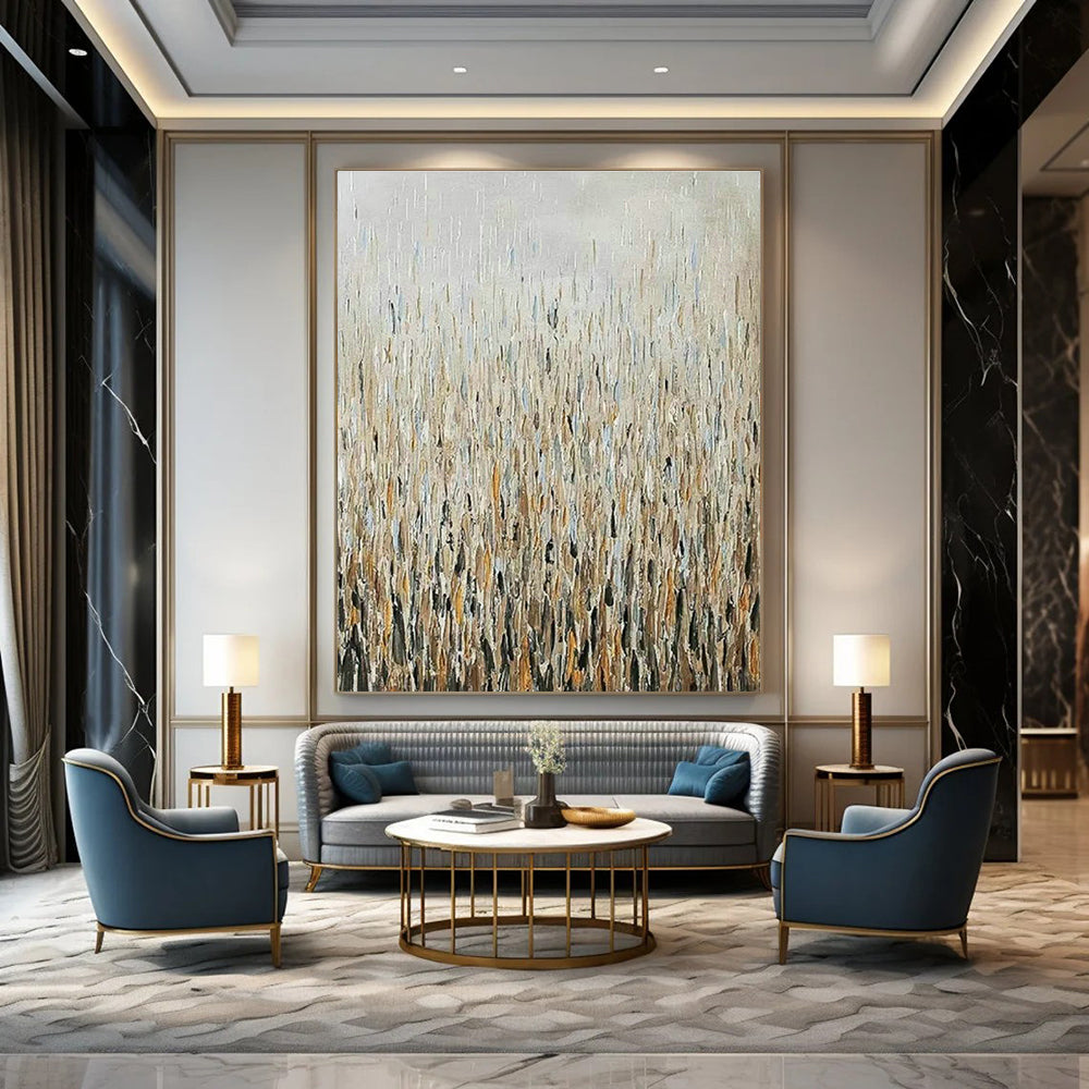 Massive Custom Hand-Painted Abstract Canvas - Creative Buzz for Advertising Photography Studios  DLZ0307