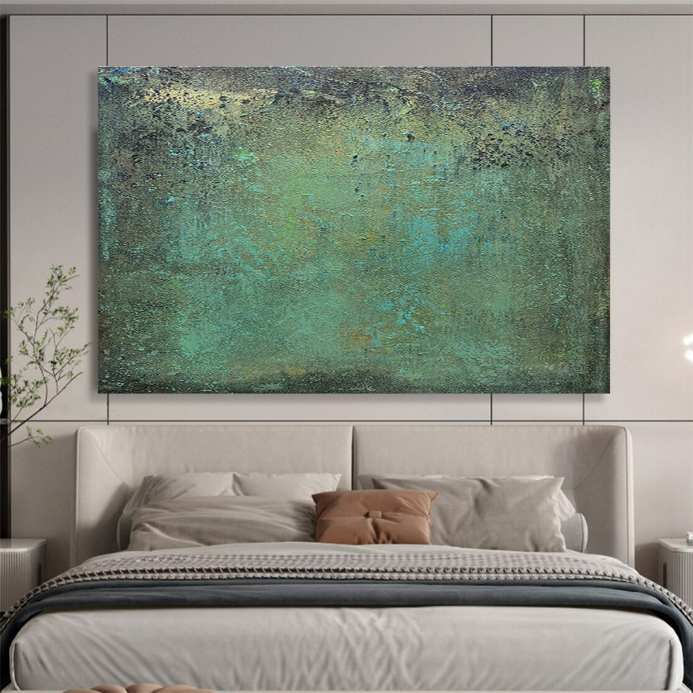 Oversized Custom Hand-Painted Abstract Art for Subterranean Mushroom Spore Research Laboratory DLZ2984