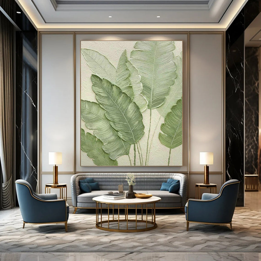 Immense Custom Hand-Painted Abstract Painting - Artistic Passion for Art History Lectures Halls  DLZ0259