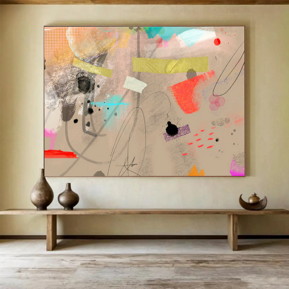 Customizable Arctic Research Base Abstract Hand Painting DLZ2588