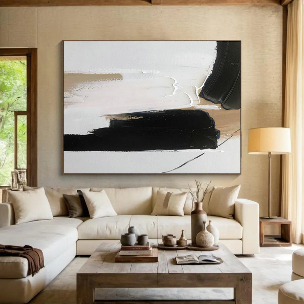 Custom-Made Giant Abstract Hand Painting for Gallery DLZ2699