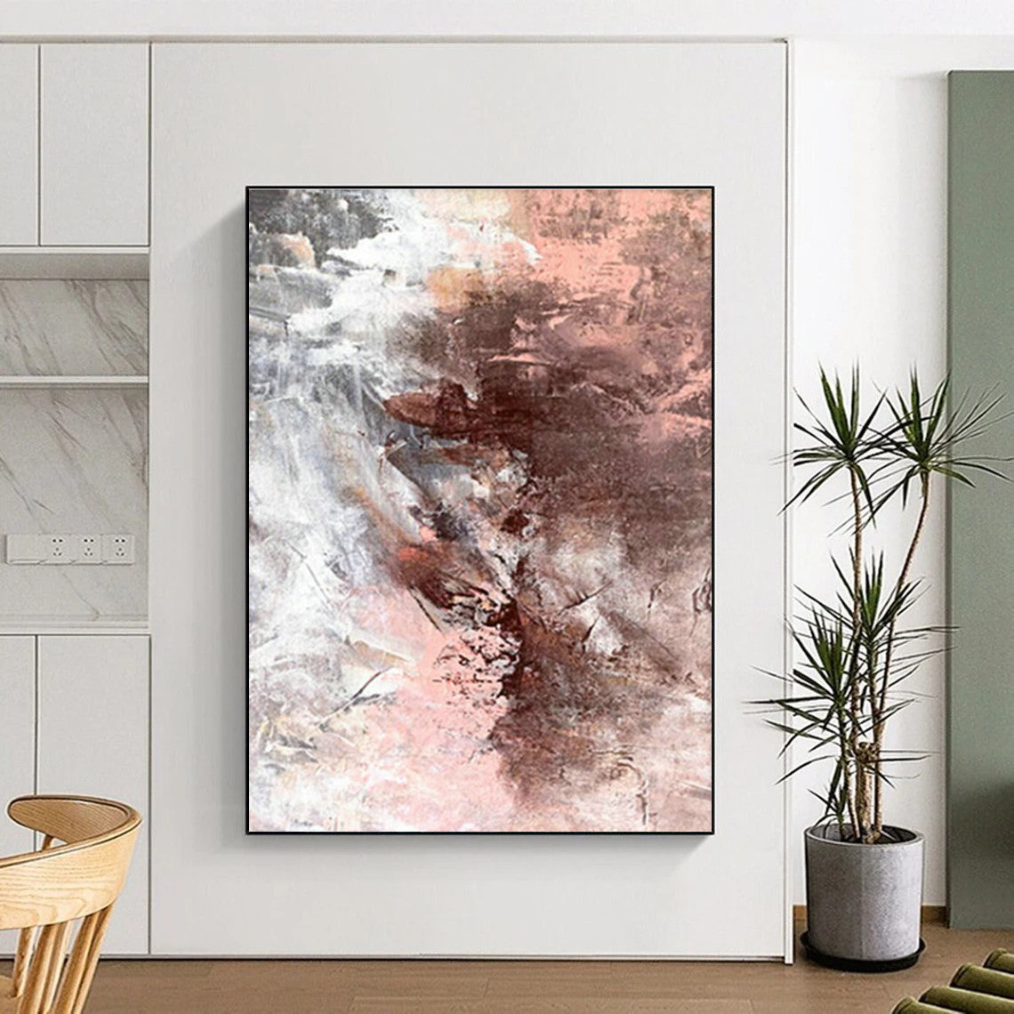 Gigantic Customizable Hand-Painted Abstract Artwork for Traditional Chinese Ink Painting Academies  DLZ0043