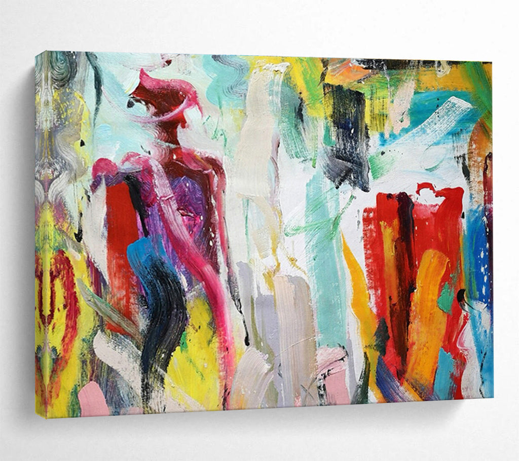 Customized Large-Scale Abstract Hand Painting for Mall Lounge DLZ2685