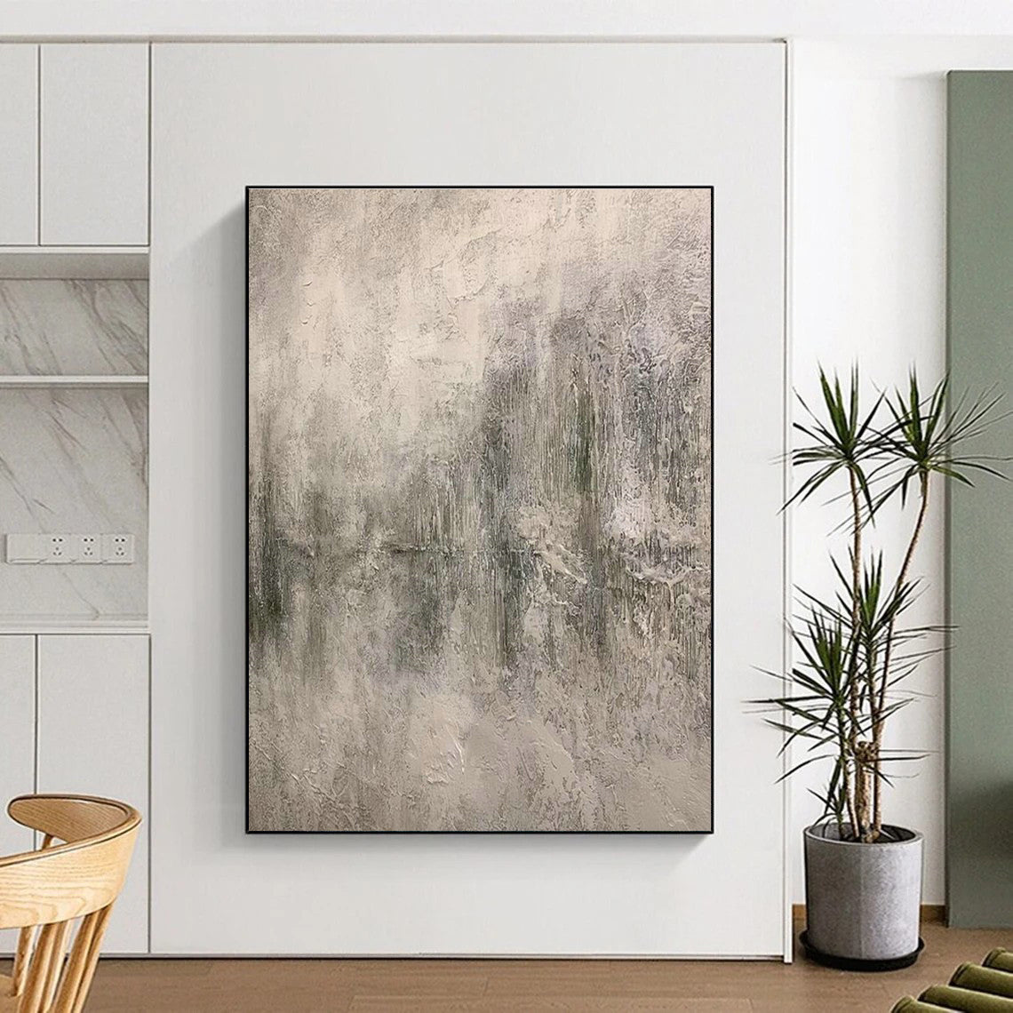 Massive Custom Hand-Painted Abstract Painting - Inviting Decor for Flower Shops  DLZ0192