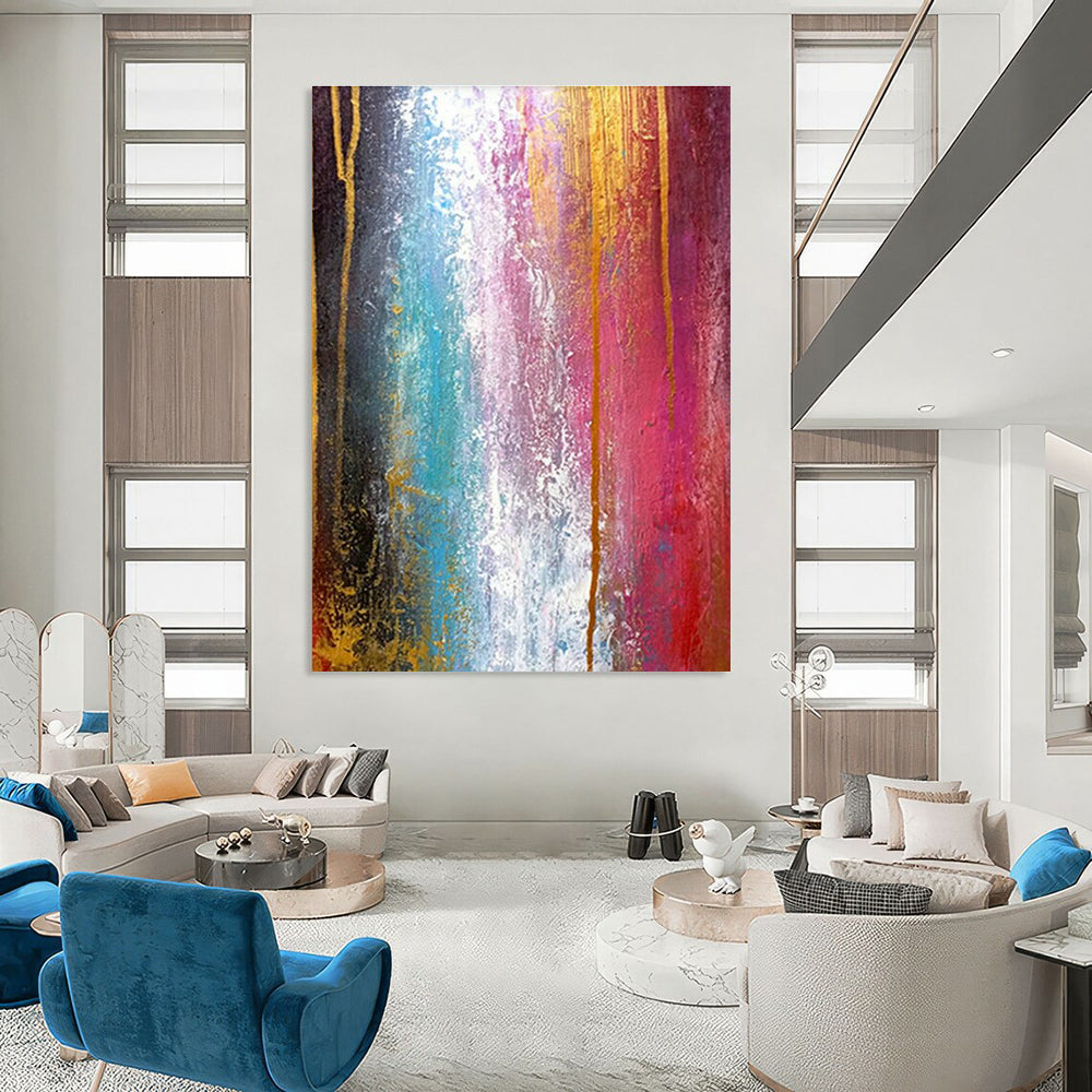 Giant Customizable Handmade Abstract Canvas for Wedding Chapels  DLZ0002