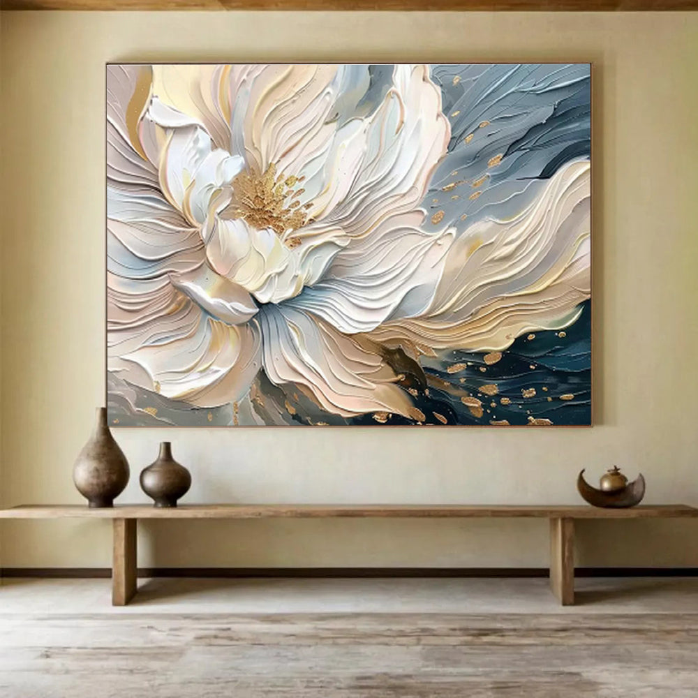 Custom-Made Giant Abstract Hand Painting for Deep-Sea Hydrothermal Vent Exploration Mission Control DLZ3087
