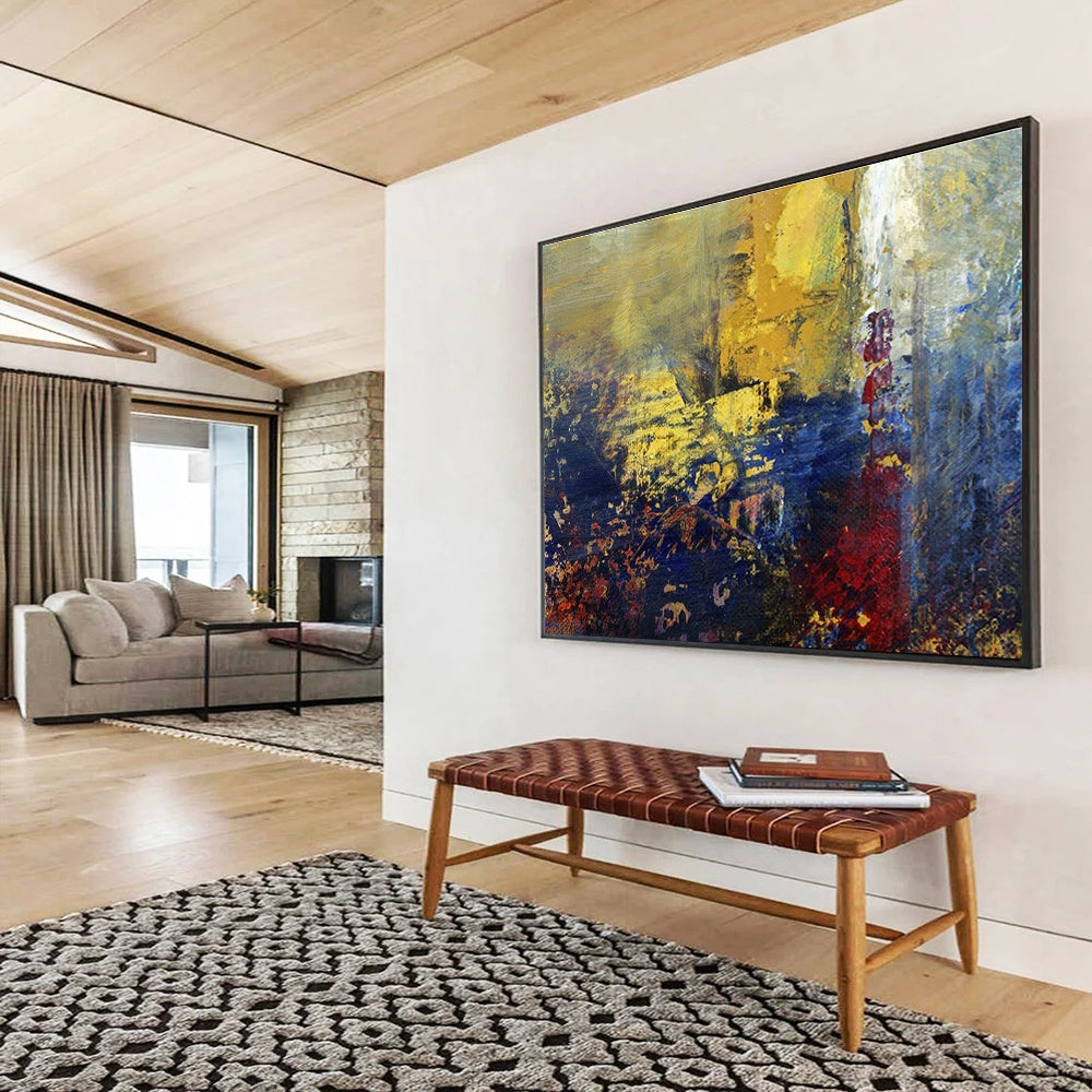 Tailored High-Altitude Wind Energy Farm Giant Abstract Hand Painting DLZ2577