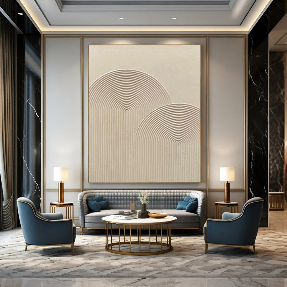 Vast Custom Hand-Painted Abstract Canvas - Artistic Innovation for Digital Design Studios  DLZ0233