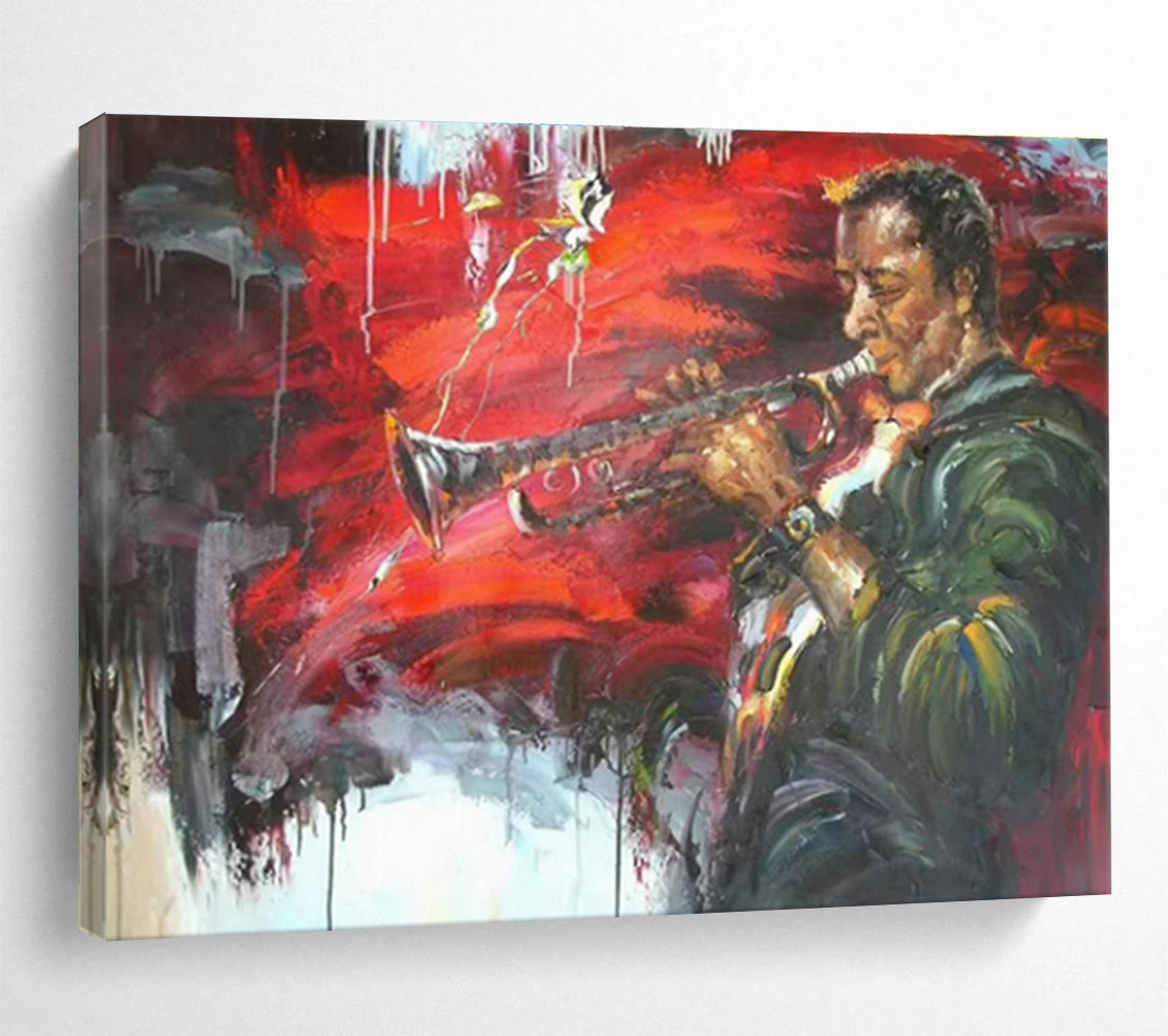Large-Size Custom Hand-Painted Abstract Painting for Vertical Urban Aquaponics Exhibition Hall DLZ3020
