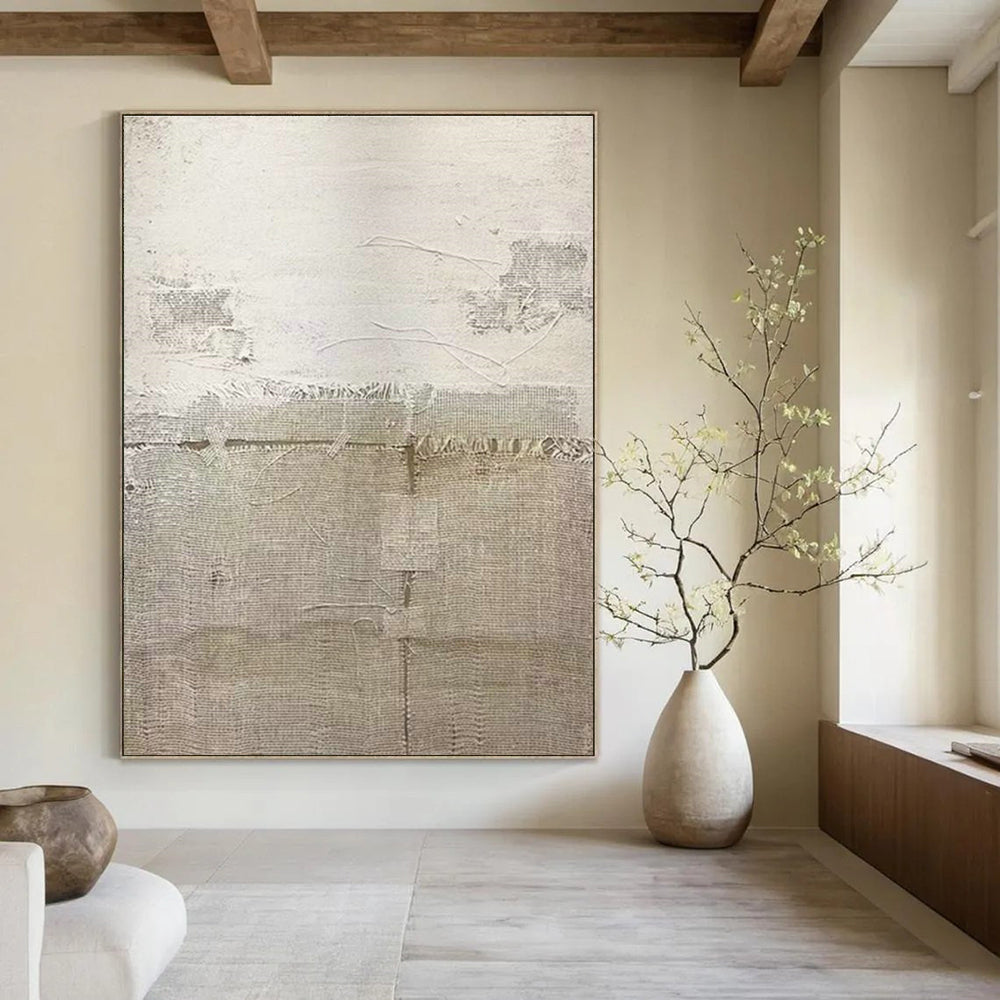 Monumental Custom Hand-Painted Abstract Artwork - Majestic Decor for Historical Castles’ Halls  DLZ0196