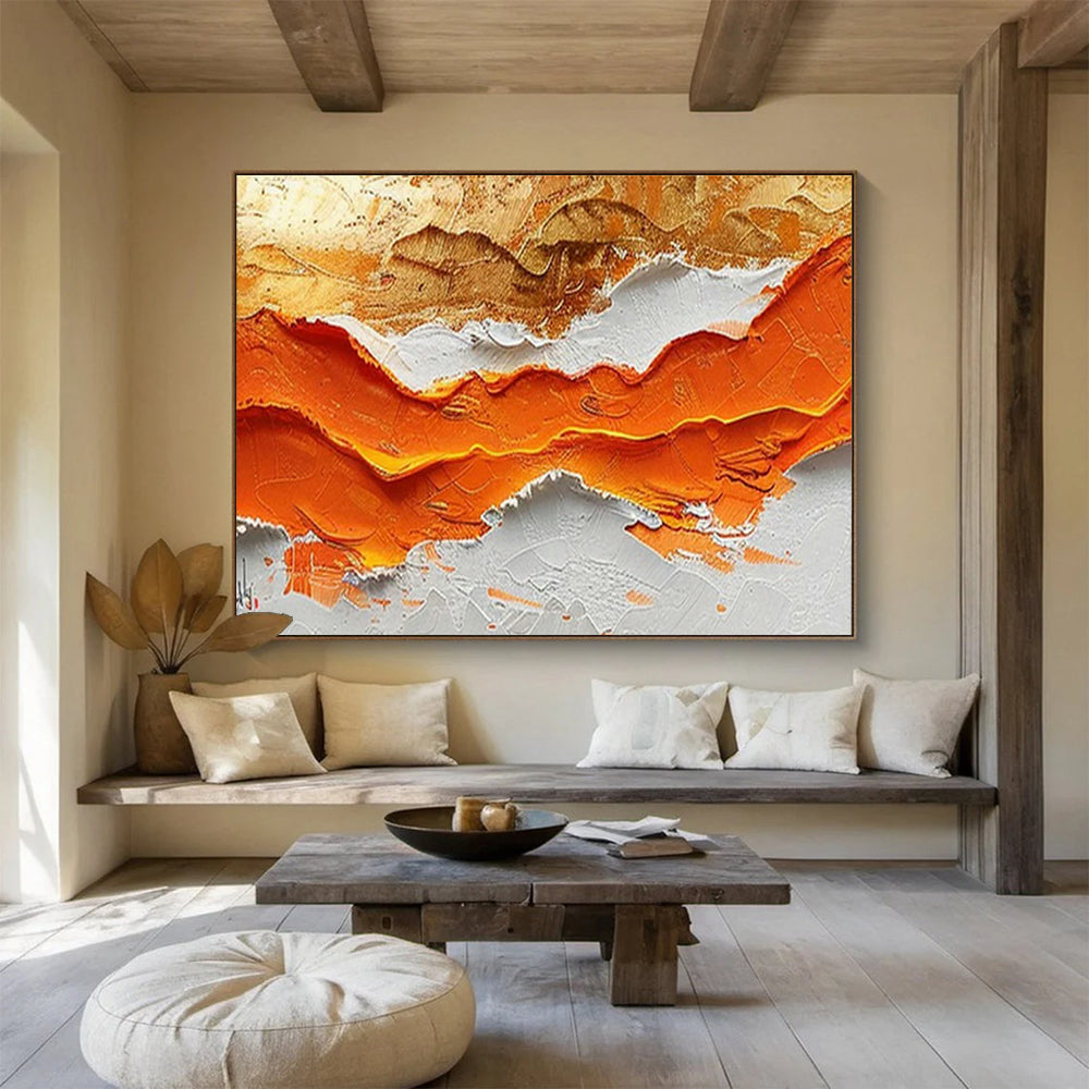 Large Custom Abstract Hand-Painted Art for Smart Factory Quality Control Lab DLZ2848